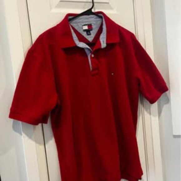 Tommy Hilfiger Red Polo Shirt - Men’s Size XL - Picture 4 of 5